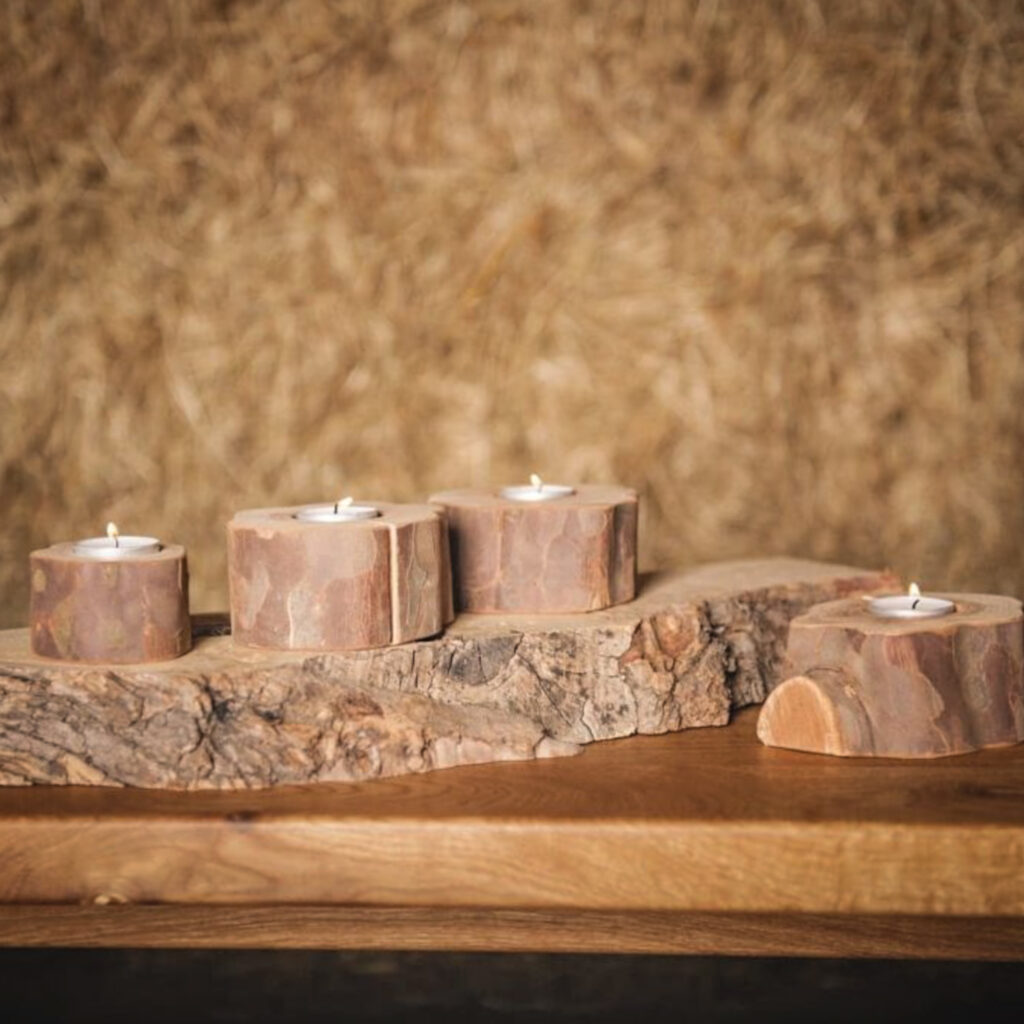 Holzkunst aus Massivholz | Kerzenhalter | Handgefertigt in unserer Schreinerei
