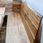 Essgruppe Tisch und Bank aus Massivholz Detail | Handgefertigt in unserer Schreinerei